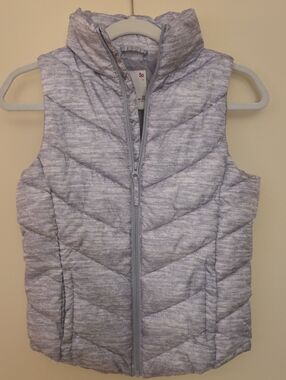 SO Light Heather Gray Quilted Puffer Vest